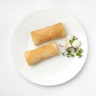 Блины с сыром и ветчиной